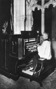 Ernest Mitchell at Organ Console